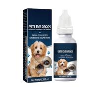 HADAVAKA Pet Eye Drops, 10 Ml Dog Tear Stain Cleaner, Long-Lasting Relieves, Care And Cleaning Around The Eyes, Tear Stain Remover for Dogs & Cats, Eye Cleaner Removes Dirt, Dust And Residue