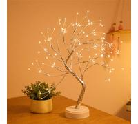 HADAVAKA Tree Branch Lights, Bonsai Lights, LED Tree Branch Lights, USB Cable Or Battery Operated Pearls Tree light, Adjustable Decorative Branches, For Bedrooms, Office (108 LED Warm Lights)