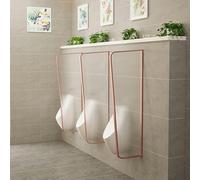 HADECOLL 4pcs Men's Urinal Privacy Partition Screen - Wall-Mounted Urinal Divider for Home Improvement, Bathroom Privacy Solution, Durable Urinal Screens for Men,Rose Gold-4pcs 120 * 40cm