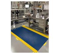 HADECOLL Anti-Fatigue Shop Mat, Commercial Stress Mats For Standing At Work, Kitchen Workshop Workplace Anti-Fatigue Conductive Pads,Blue-60x60 cm/23.6x23.6 inch