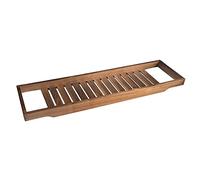 HADECOLL Bamboo Bathtub Caddy Tray Wooden Bath Tray For Tub Extendable Bathtub Caddy Organizer For Luxury Spa Wooden Bath Tub Shelf Tub,Walnut Color-70x22cm