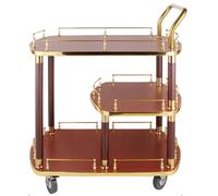 HADECOLL Beverage Service Vehicle, Hot Pot Delivery Vehicle For Hot Pot Restaurant Side Dishes, Solid Wood Hand-Pushed Service On The Second Floor At The Dining Side,A4