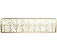 HADECOLL Dividers for Dining Areas Countertop Low Screen Hollow Out Restaurant Decorative Partitions 30cm Low Fence Restaurant Table Top Separator,Gold-a-100cm
