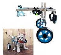 HADECOLL Dog Wheelchair Lightweight Wheel Rolling Support Tools, Small/Med/Large Dog Rear Limb Scooter, Assist Older Disabled Pets Stroller Walker Wheelchair,Widen XS Size