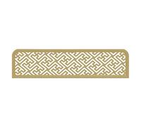 HADECOLL Elegant Gold Decorative Room Dividers - 110cm Hollow Out Partitions for Dining Areas, Restaurants & Offices, Stylish Desk Divider & Low Fence Decoration,Gold-b-100cm