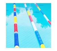 HADECOLL Floating Divider Ropes Pool Separation Line, Wave Blocking Pool Divider Floats, Section Off Hazardous Zone Swimming Lane Pool Safety Rope,White-Steel Wire ropes20m,
