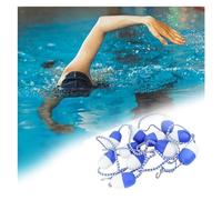 HADECOLL Floating Pool Safety Divider with Hook - Anti-Wave Swim Lane Line, Durable Nylon Floating Safety Rope for In-Ground Pools, Ideal for Swim Training & Safety,Steel wire-1m/3.3ft