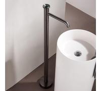HADECOLL Floorstanding Bath Tap Hot And Cold Freestanding Bathtub Faucet Brass, Green,Gray