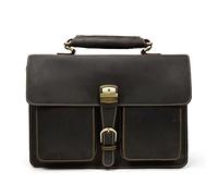 HADECOLL Men'S Leather Briefcase Europe And The United States Retro Handbag Compartment Shoulder Bag
