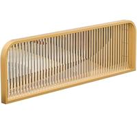 HADECOLL Modern Countertop Privacy Divider Screen for Dining Areas, Office, Restaurant & Hotel - Stylish Black 0.9m x 30cm Partition for Enhanced Privacy,Gold-1.3mx30cm