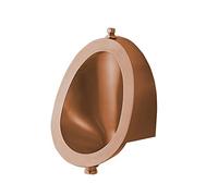 HADECOLL Oval Men's Urinal, Small-Sized Wall-Mounted Sensor Urinal, Vertical Toilet Urinal with Drain, for Bathroom and Toilet,Rose Gold-suit A