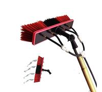 HADECOLL Professional Extendable Window Cleaning Kit With Long Pole Roof Cleaning Brush & Solar Panel Cleaner - Ideal For Home & Conservatory Use,50Cm Gold 2-15M/49.2Ft