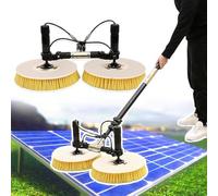 HADECOLL Solar Panel Cleaning Brush, Photovoltaic Panel Cleaner Kit With Water Fed Pole, Window Cleaning Tool For Home And Commercial Use,Mainselectricity-750Cm