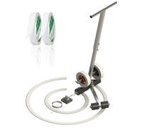 HADECOLL Striping Line Marking Machine with Rubber Roller and Circle Drawing Kit, Efficient Floor Paint Applicator for Parking Lots, Driveways, and Roads on Asphalt or Concrete Surfaces,