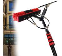HADECOLL Telescopic Water Fed Brush Kit 12-36Ft - Window & Solar Panel Cleaning Car Wash Tool Ideal For Home & Commercial Use Extendable Cleaning Pole For Effortless Reach,Size_Name-36Ft(10.8M)