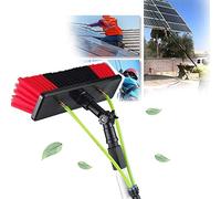 HADECOLL Telescopic Window Cleaning Brush 9M/29.5Ft - Extendable Water Fed Pole For Solar Panel & Conservatory Roof Cleaning - 30Cm Brush Kit For Easy Reach & Efficient Cleaning,30Cm Brush-9M Pole