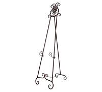 HADECOLL Tripod Art Oil Drawing Easel,Floor-Stand Wrought-Iron Poster Bracket Height Adjustable Wedding Photo Holder,As Interior Decoration,Red Copper