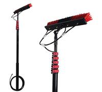 HADECOLL Water Fed Pole Kit Extendable Solar Panel Cleaning Brush And Pole - Clean Windows, Solar Panels, Cars, Ceilings, And More With 12Ft-36Ft Water Fed Pole Window Cleaning System