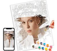 hadefa Custom Paint by Numbers Kit,Photo to Custom DIY Paint by Numbers for Adults,Your Own Private Picture Personalized Customized PBN, Acrylic Painting Oil Painting for Beginners(20x26 inch)