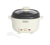 Haden 1L Rice Cooker Non-Stick Pot Keep Warm Glass Lid Sour Cream