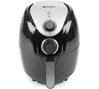 Haden 2.5L Small Air Fryer - 1300W Low Wattage, Adjustable Temperature Control, Rapid Air Circulation, Non-Stick, Easy Clean, Compact Air Fryer for 1 Person, Ideal for Small Households, Black