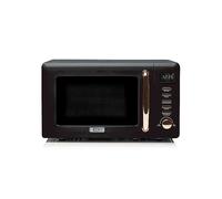 Haden Salcombe 800W Black & Copper Microwave 20L 2 Year Guarantee