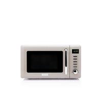 Haden Cotswold 800W Microwave Oven - 20L Capacity - 5 Power Levels Digital Microwave - 60 Min Timer, Easy To Clean, Defrost/Express Function, Stainless Steel Countertop Microwave - Putty