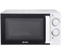 Haden 20L Solo Manual Microwave, Retro, Stainless Steel Interior, 700W, White - 195678