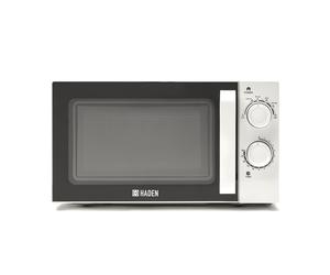 Haden 20L White Microwave - 800W Compact Countertop Microwave Oven with 6 Power Levels, 30-Min Timer & Defrost Function ? Perfect for Kitchens, Dorms,