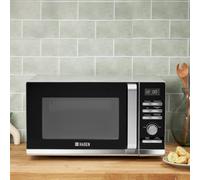 Haden 25L Silver Combination Microwave, Convection, Grill, Digital Display, Black & Silver - 199102