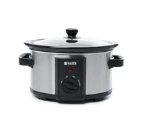 Haden 3.5L Slow Cooker, 3 Heat Settings, Removable Ceramic Pot & Glass Lid, 180W