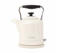 Haden Highclere Retro Kettle, 1.5L, Fast-Boil, Coated Stainless Steel, Cream - 197238