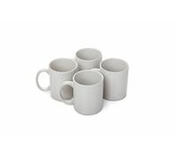 Haden 4PC Mug Set White Stoneware Microwave & Dishwasher Safe Durable 12oz
