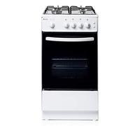 Haden 50cm Gas Cooker - White Freestanding Gas Cooker with 4-Burner Hob, Conventional Oven & Grill - Compact, Safe & Efficient Cooking Solution - LPG Conversion Kit Included