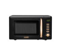 Haden 800W Microwave Oven, 20L Capacity, With Defrost, Reheat, 5 Power Levels, Digital Timer, Black & Copper