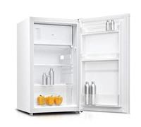 HADEN 82L Under Counter Fridge With Ice Box - Reversible Door, Recessed Handle, White - Metal Backed Flame Retardant - F Energy Rating larder fridge