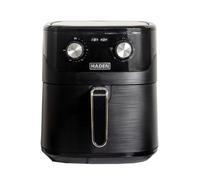 Haden Air Fryer - 6.5L, Black, Knobs Control, Adjustable Timer & Temperature, Non-Stick Basket