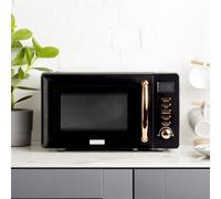 Haden Black & Copper 20L Microwave 800W, 5 Power Levels, Digital Display