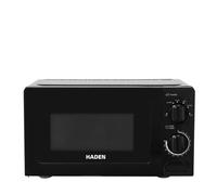 Haden Classic Solo Microwave - 17L, 700 W, Black, Knob Controls, Push Button Release, 30-Min Timer,Minute Timer, Defrost Function