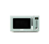 Haden Cotswold Green Microwave Oven - 800W Retro Design, 20L Capacity, Compact Digital Microwave for Small Kitchens, 5 Power Levels