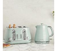 Haden Devon Kettle & 4 Slice Toaster Twin Pack - Eucalyptus