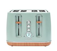 Haden Dorchester 4 Slice Toaster, Digital Browning Control, Sage Green, Coated Stainless Steel - 201287