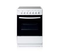Haden HEC60W 60cm Ceramic Electric Single Cavity Cooker, White, A Rated