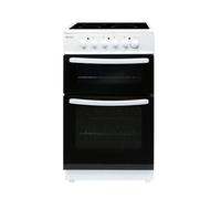 Haden HECT50W 50cm Ceramic Electric Twin Cavity Cooker, White, A Rated
