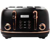 HADEN Heritage 205377 4-Slice Toaster - Black & Copper, Black