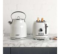 Haden Heritage Ivory Twin Pack -1.7L Kettle & 2 Slice Toaster Clear