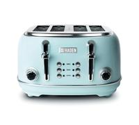 Haden Heritage Turquoise 4 Slice Toaster - Variable Browning Control - Self Centering Function - 1370-1630W Haden Turquoise