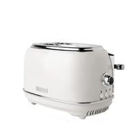 Haden Heritage White Toaster 2 Slice - Variable Browning Control - Electric Stainless Steel Toaster - Economy Mode - Reheat, Cancel and Defrost