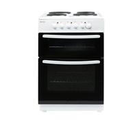 Haden HEST60W 60cm Twin Cavity Electric Cooker - White - A Rated