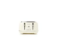 Haden Highclere Retro 4 Slice Toaster, Cord Storage, Coated Stainless Steel, Cream - 197252
